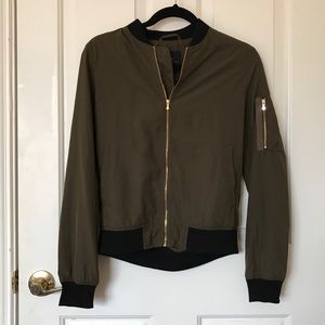 Army Green Bomber Jacket